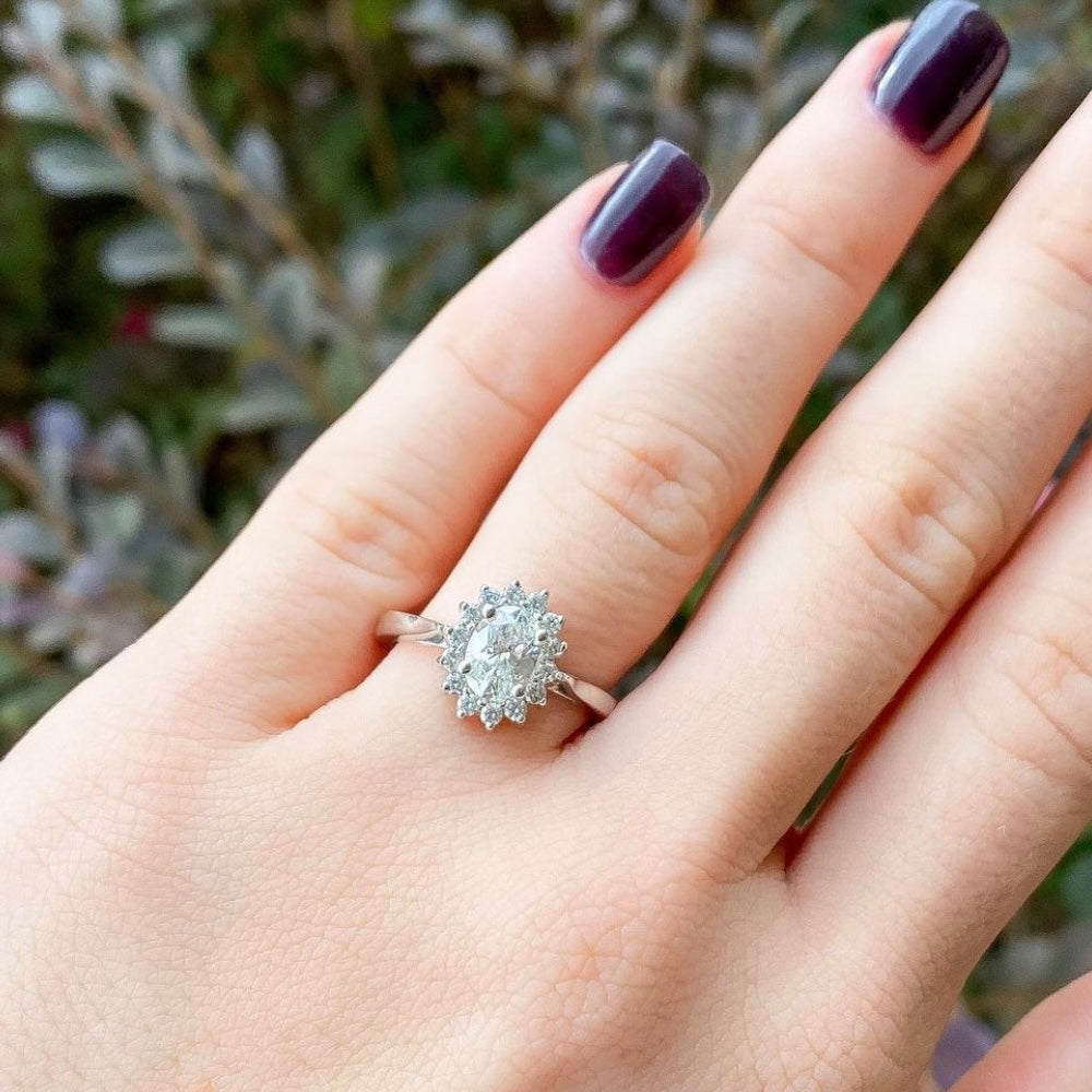 Oval Diamond Engagement Ring