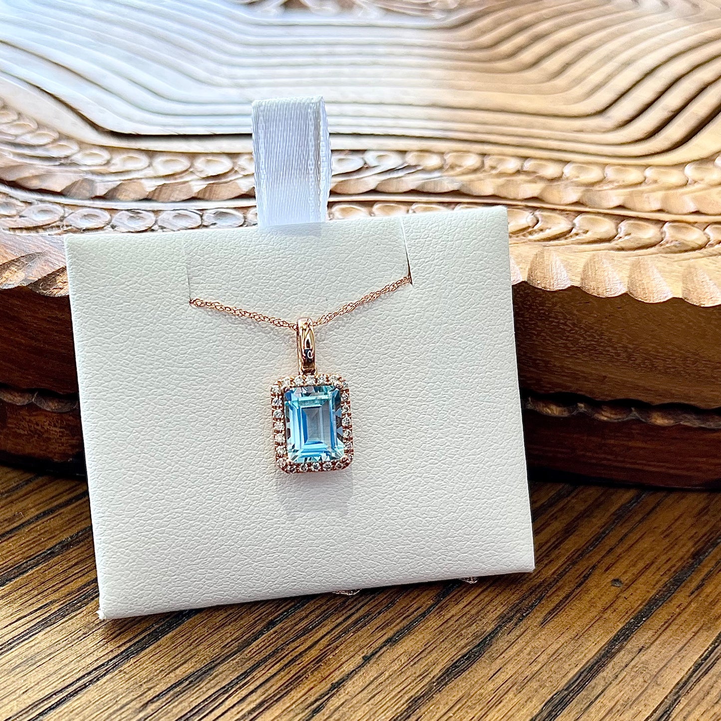 Rose Gold & Topaz Necklace