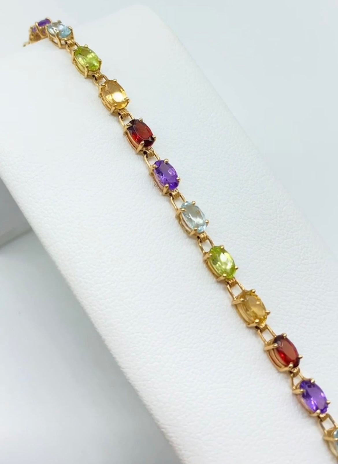 Gemstone Bracelet set in 14K Yellow Gold