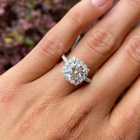 2 Carat Lab Diamond Engagement Ring