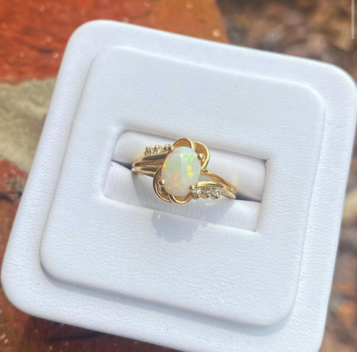 Oval Opal Ring