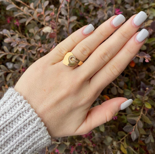18K BVLGARI HEART RING