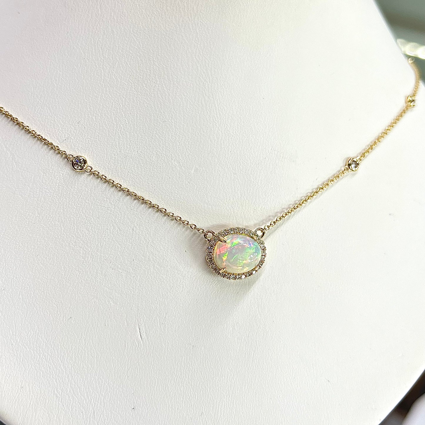 Opal Pendant Necklace