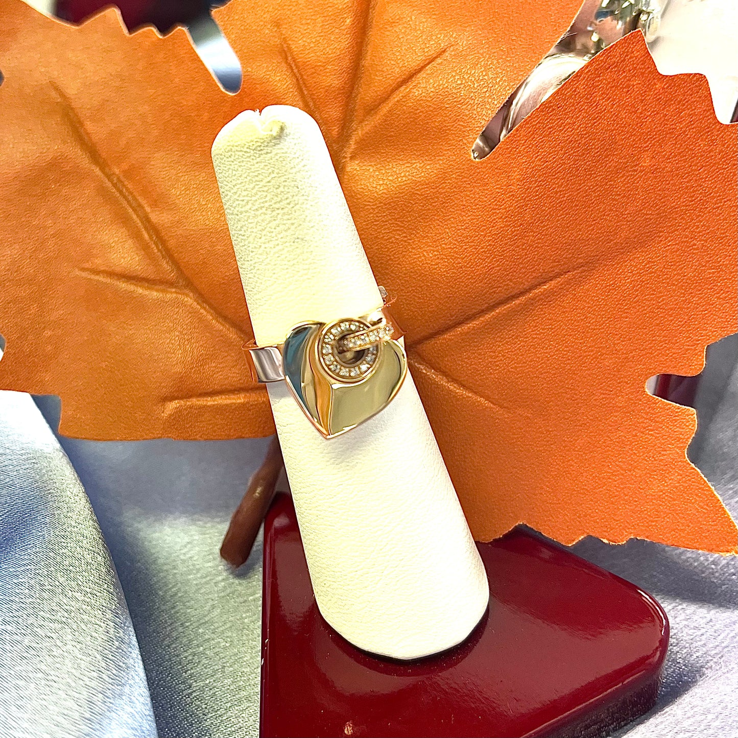 18K BVLGARI HEART RING